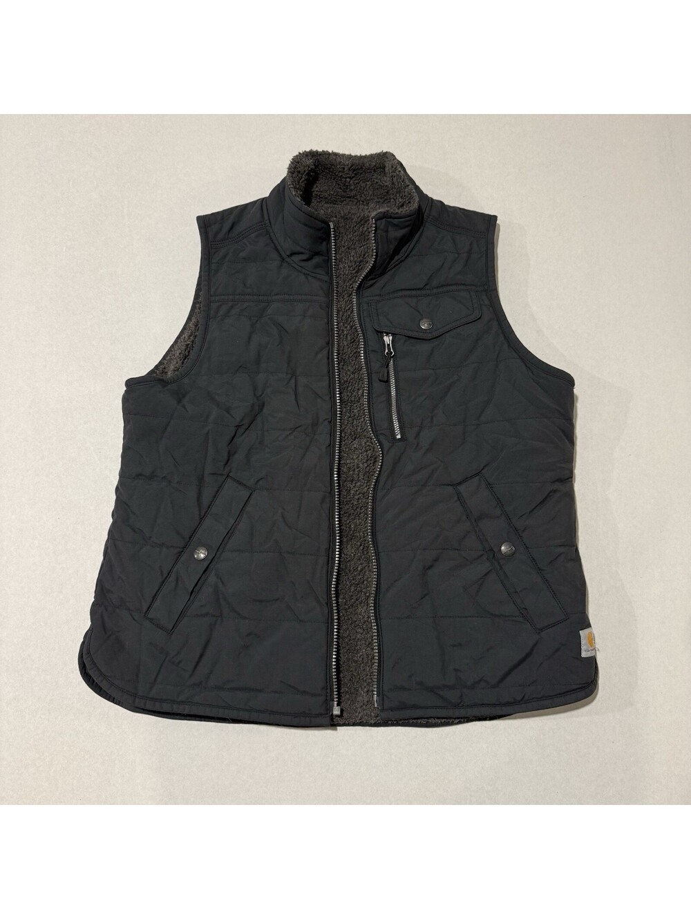 Carhartt Reversible Utility Sherpa-Lined Vest Large Women’s